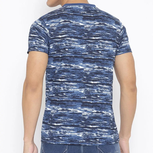 เสื้อยืดคอวีผู้ชายผ้าฝ้ายทันสมัย ระบายอากาศได้ดี สวมใส่สบาย เหมาะสำหรับชุดลำลอง ด้วยผ้าเนื้อนุ่ม เสื้อยืดคอวีผู้ชาย - Product Image 2