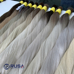 ผมต่อแบบเทป Rusa Hair เวียดนามแท้ เกรดเวอร์จิ้น แบบ Double Drawn  ตรง สีบลอนด์ น้ำตาลเข้ม ขนาด 16-30 นิ้ว ความยาวระดับซาลอน - Product Image 1