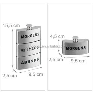 Petaca Rectangular de Acero de Bolsillo con Monograma Personalizado, Triple Función, Diseño Elegante y Resistente, Ideal para Amantes del Bourbon - Product Image 3