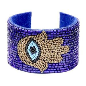 Bracelet élégant multicolore en perles de verre pour femme, bracelets ethniques faits à la main, empilables, bijoux bohèmes, fournitures de perlage tendance - Product Image 6