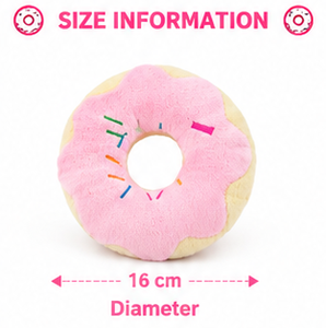 Juguete de Peluche para Perro en Forma de Donut, Juguete Suave para Masticar, Cojín para Cachorros con Sonido, Lindo y Interactivo, Venta al Por Mayor OEM - Product Image 4