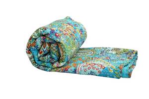 Rajasthani Vintage Style 100% Cotton Embroidered <b>Quilt</b> Handmade Eco-Friendly Washable <b>Bedspread</b> for Home & Hotel Use - Product Image 2