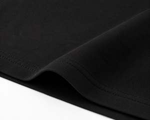 Camiseta Negra de Manga Corta para Hombre, 100% Algodón, Corte Ajustado, Cuello Redondo, Estilo Casual, Tejido de Punto, Color Sólido - Product Image 5