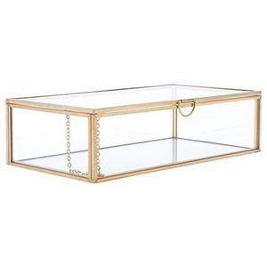 Customized Metal & Glass Storage <b>Box</b> With Metal Frame For Jewelry Organizers And Decorative Use - Product Image 6