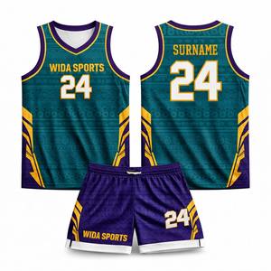 Ensemble de maillots de basket-ball personnalisés par sublimation, directement de l'usine, très demandés, fournisseur en gros, OEM ODM acceptés - Product Image 1