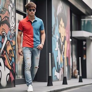 Venta al por mayor de fábrica de algodón de golf para los hombres para Polos Casual manga corta bordada de talla grande de punto impreso técnicas - Product Image 2