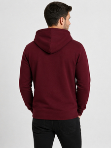Mens <b>zip</b> <b>hooded</b> outerwear offering durable comfort soft texture and easy movement for everyday casual streetwear styling - Product Image 3