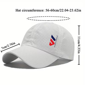 Breathable Perforated Trucker <b>Hat</b> Adjustable Baseball Cap Solid Color Casual Outdoor Adult Cap Sports Travel Custom Logo - Product Image 2