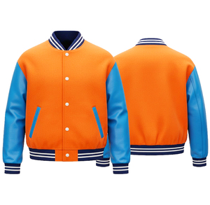 Premium Quality Unisex Varsity <b>Jacket</b> Wool Body Reversible Design Heated Eco-Friendly Front Button Winter Varsity <b>Jacket</b> - Product Image 4