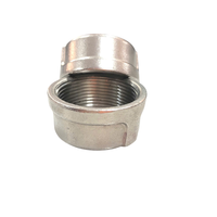 Capuchon rond fileté en acier inoxydable de haute qualité 1-1/2 pouces, OEM/ODM, emballage personnalisé, surface lisse pour diverses industries