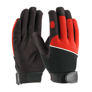 Gants de mécanicien en gros avec logo personnalisé, en cuir, doublure en coton, poignet élastique, gants de travail industriels de sécurité pour hommes, durables pour la protection des mains - Product Image 6