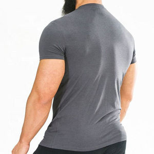 Custom 100% Cotton Men's Gym Fitness T-Shirts-Anti-Wrinkle Quick Dry Breathable Wholesale Sports Training Tee - Product Image 2
