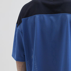 Streetwear pour hommes, jersey en maille ample, matière en maille légère, respirant, coupe ample, logo personnalisé, service OEM - Product Image 4