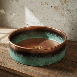 copper <b>basin</b> ergonomic design copper sink practical luxury copper <b>basin</b> functional decor copper sink utility design copper - Product Image 4