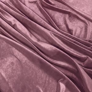 Premium Violet Polyester Velvet Fabric Soft Touch Breathable Wrinkle Resistant Medium Weight <b>for</b> Apparel Suits Dresses Curtains - Product Image 2