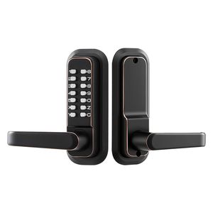 Serratura a Pulsante Singolo con Tastierino Combinato 2.0, Aggiornamento Codice 4-7 Cifre, Serratura Meccanica Senza Chiave per Porta con Pulsante - Product Image 1
