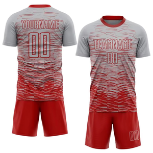 Nouvel ensemble de maillots de football personnalisés à la mode avec logo frontal, anti-UV, 100 % polyester, respirant et à séchage rapide - Product Image 4