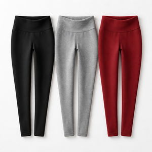 Wholesale <b>Plus</b> <b>Size</b> <b>Fleece</b> <b>Lined</b> <b>Leggings</b> for Women - Bulk Supply OEM Manufacturer - Product Image 5