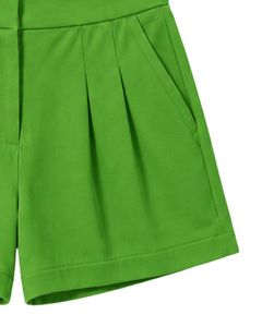 Conjunto de Dos Piezas para Mujer, Top Rosa Intenso y Pantalones Cortos Verde Lima, Ropa Casual de Verano, Estilo Lounge, Ajuste Suave y Elástico - Product Image 5
