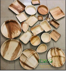 Vajilla desechable Eco2go Vietnam Hospitality, plato de hoja de palma hecha de hoja de palma de areca natural para servicio de alimentos. - Product Image 4