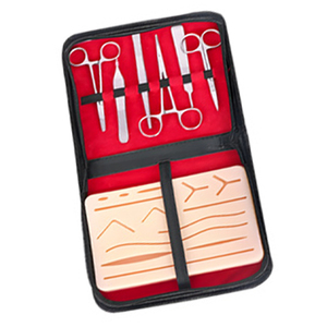Large Silicone Pad 14 Pre-Cut Wounds <b>Suture</b> Practice <b>Kit</b> for Medical Students for Orthopedic Surgical Instruments ENT Hospitals - Product Image 4