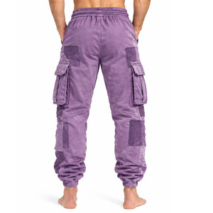 <b>Mens</b> 100 Percent Cotton <b>Cargo</b> <b>Jogger</b> Pants Wholesale Custom Panel Trousers Utility Pocket Streetwear Pro Supplier Factory Direct - Product Image 2