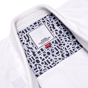 Kimono de Jiu-Jitsu blanc personnalisé, uniforme de BJJ de qualité supérieure, tissage perlé 450 GSM, 100 % coton, kimono de Jiu-Jitsu brésilien - Product Image 3