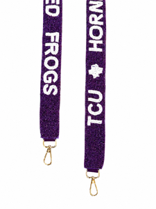 Custom Handmade Cotton Button TCU Horned Frogs Shoulder <b>Bag</b> <b>Strap</b> Purse <b>Strap</b> <b>Replacement</b> OEM ODM Wholesale Durable Light Weight - Product Image 5