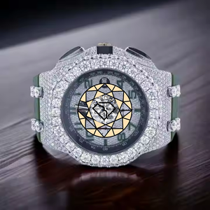 Relojes de Lujo con Movimiento Mecánico Automático Z1225, con Zafiro y Diamantes de Imitación VVS Moissanite para Hombre, Venta al Por Mayor - Product Image 1