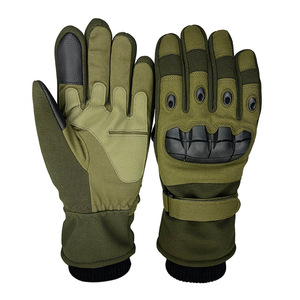Guantes de Motocross para Hombre y Mujer, de Piel Vacuna, con Cierre de Gancho y Bucle, Antideslizantes, Resistentes al Viento, con Forro Térmico y Pantalla Táctil - Product Image 1