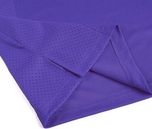 Purple <b>V</b>-<b>Neck</b> Short Sleeve Sport Jersey With <b>White</b> Stripes Quick Dry Polyester Casual <b>Shirt</b> Summer Wear - Product Image 5