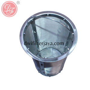 304 Stainless Steel Wire Filter Cartridge Flange & <b>Basket</b> Types Plain Weave Cutting Service for Sewage Treatment <b>Mesh</b> - Product Image 4