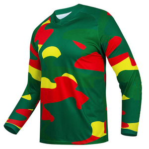 Jersey de Motocross de Manga Larga con Corte Atlético Personalizado, Logotipo Impreso Personalizado, Ropa Juvenil, Jersey de Carreras - Product Image 1