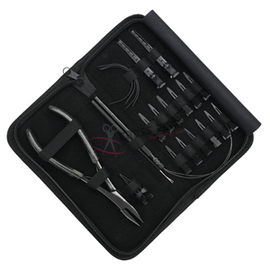 Hair Extension Tools Kit with Flat Tip Extension Crimper hair Extension Installation Tools Styling Clips Stitching <b>Needle</b> Set - Product Image 1