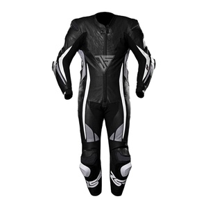 Customised Digital Printing Men's Motorbike Suit Made From Smooth Leather,Stretchy Front&<b>Back</b>,<b>Protectors</b> on Shoulders,Knee,Elbow - Product Image 1