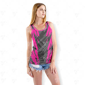 Débardeurs de sport sans manches pour hommes, personnalisés en usine, col rond, légers, respirants, séchage rapide, 100 % polyester, coupe sans couture - Product Image 2