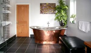 Freestanding Copper Oval Bathtub with Antique Style Without Lid for Bathroom Spa Room-Indian Home Crafts - Product Image 4