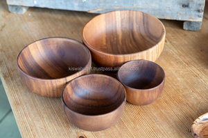 Bol en bois naturel personnalisé en gros avec logo, ustensiles de cuisine durables, saladier en bois pour hôtels et restaurants, bol de service en bois - Product Image 5
