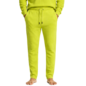 <b>Mens</b> Waffle Knit Trousers <b>Slim</b> <b>Fit</b> Casual Textured Pants Elastic Waist Drawstring Sports <b>Joggers</b> Lightweight Custom Everyday - Product Image 3