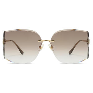 Nouveauté, lunettes de soleil de luxe sans monture, design tendance, protection UV, lunettes de soleil pour l'extérieur, plage, voyage, unisexe - Product Image 6