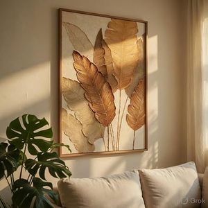 Cuadro Moderno de Acrílico con Marco, Arte de Pared Personalizado Hecho a Mano para Decoración de Dormitorio, Sala de Estar, Fondo de Sofá - Product Image 4