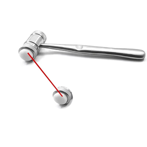 Martillo Dental de Doble Cabeza Premium de Acero Inoxidable, Martillo Quirúrgico Ortopédico para Huesos con Puntas Intercambiables de Nailon, CE ISO - Product Image 2