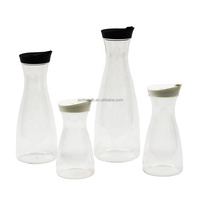 Carafe vintage écologique en acrylique transparent de 1500 ml pour l'eau et le jus