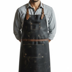 Artisanal Luxury Genuine Leather Apron Heavy Duty Smell Proof Protection Handmade Detail Multi-functional Professional Grade - Product Image 4