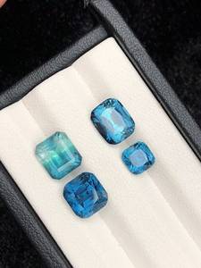 Natural Rajasthan Bi Color Topaz Silver Wedding Bands Loose Gemstones for Jewelry Making Wholesale IGI Certified Supplier - Product Image 6