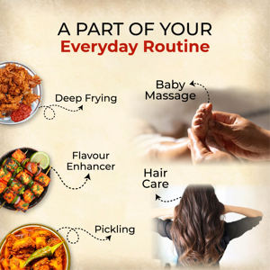 น้ำมันมัสตาร์ดสีเหลืองโอเรียล 1 ลิตร – น้ำมันมัสตาร์ดธรรมชาติสำหรับทำอาหารและเสริมภูมิคุ้มกัน - Product Image 4