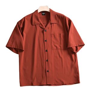Camisas de Vestir con Cuello Cubano, 100% Algodón, Transpirables, Corte Ajustado, para Hombre, Color Sólido, Teñidas, Elegantes, Venta al Por Mayor, Suministro B2B - Product Image 1