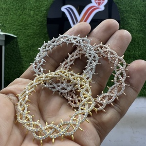 Reloj de Pulsera de Cuarzo Cuadrado Antiguo Analógico de Titanio y Oro Blanco con Incrustaciones de Moissanita Incolora VVS de Primera Marca para Hombre - Product Image 4