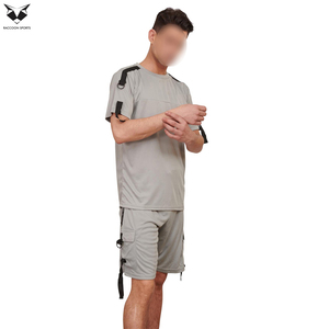 Conjunto de Camisa y Pantalones Cortos de Verano para Hombre, Color Sólido, Personalizable, Último Modelo 2026, Gran Venta - Product Image 2