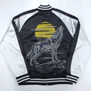 Chaqueta Sukajan de Satén Estilo Urbano, Recién Llegada, con Bordado Premium, Cuello Alto, Transpirable, Ecológica, Ligera, Informal para Invierno - Product Image 2